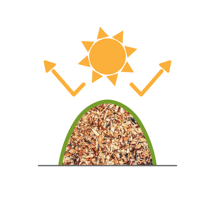 Woodchips - cippato - FLORTEX 55-200 - UV resistant