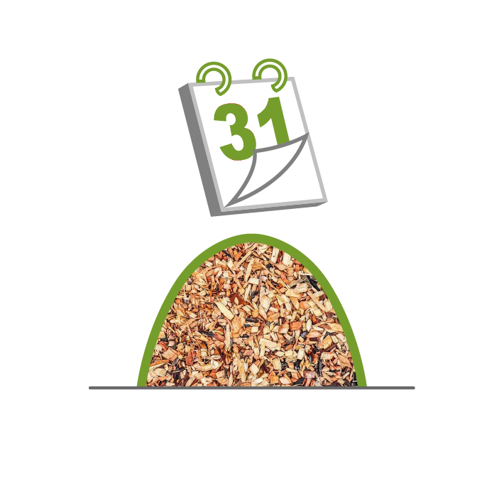 Woodchips - cippato - FLORTEX 55-200 - reusable - riutilizzabile