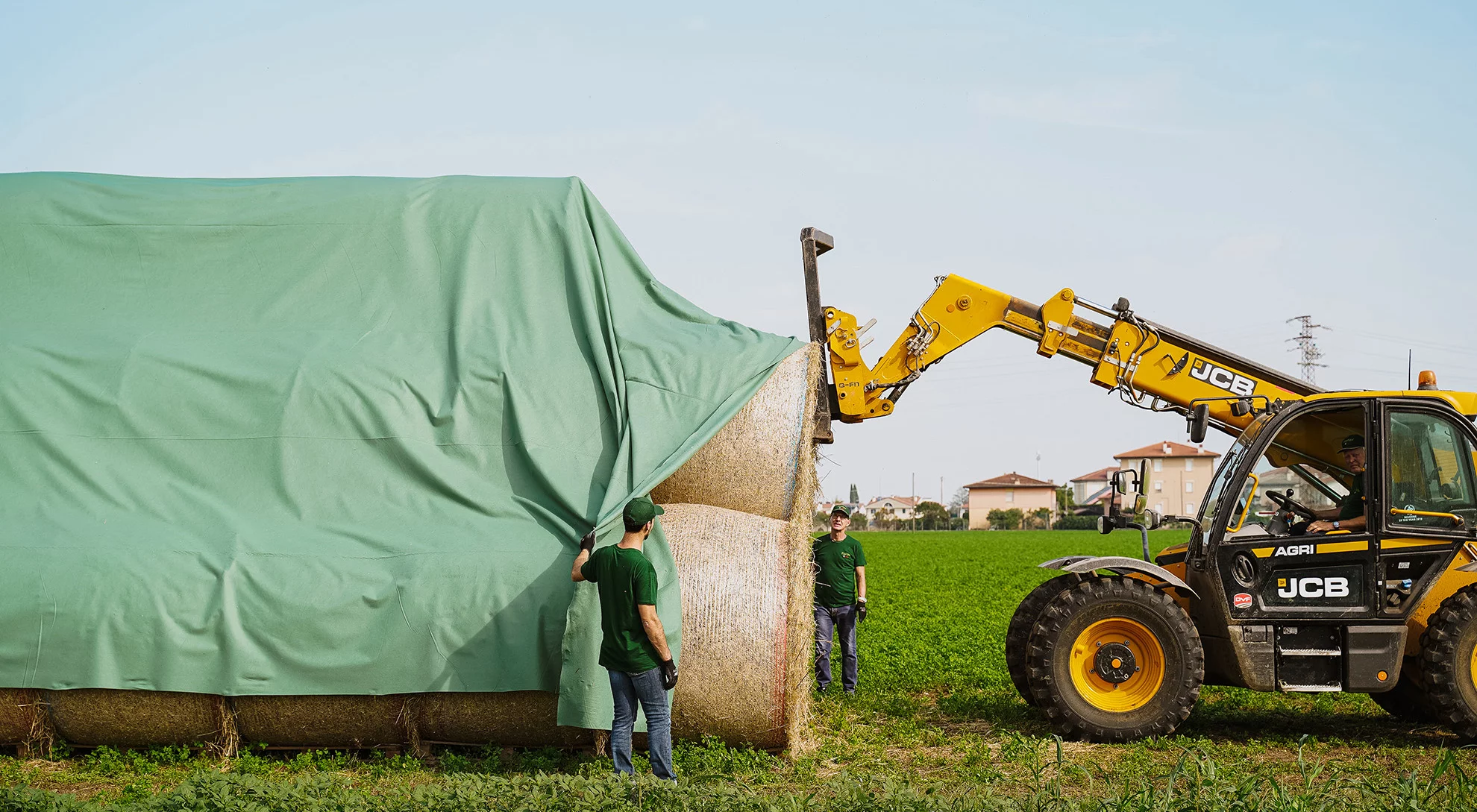 FLORTEX 55/160 copertura foraggio paglia fieno hay straw bale cover